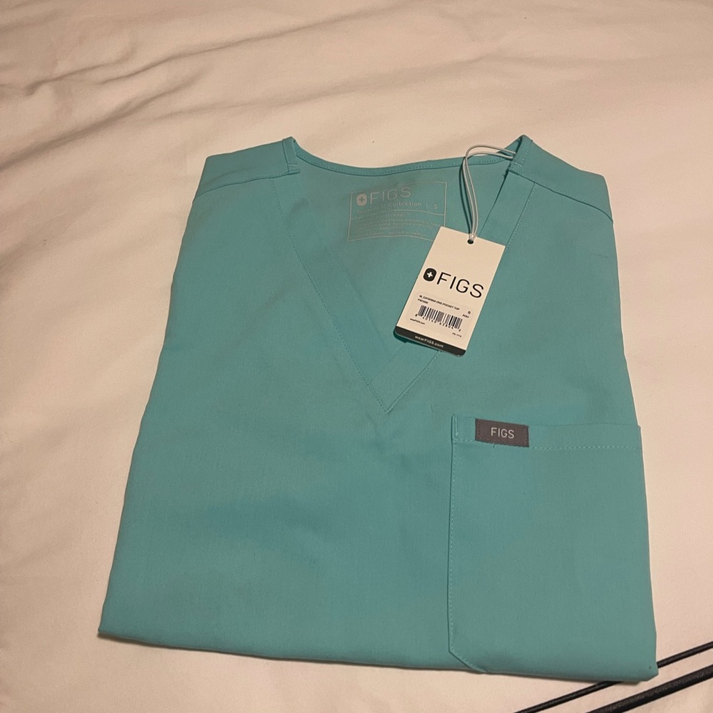 Figs aqua Catarina size small brand new